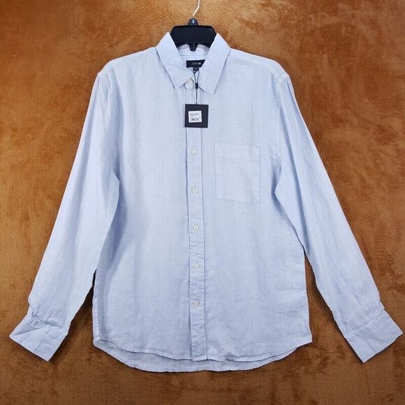 JOES Mens Shirt Small Blue Button Up Casual Pocket 100% Linen COOPER $168 - Picture 2 of 10